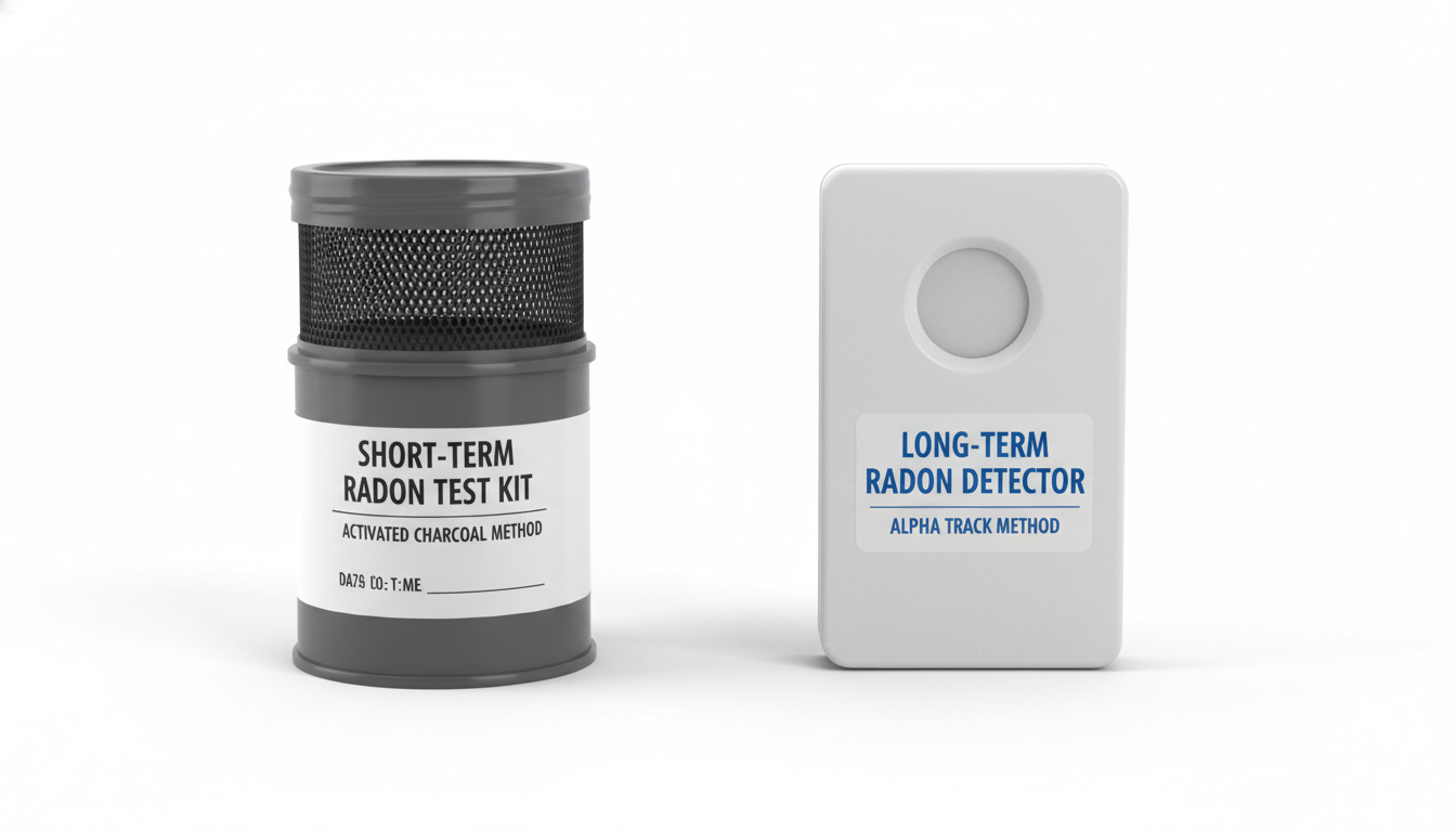 Short term vs long term radon test comparison